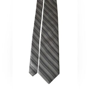 Covington Elegant Gray Striped Men's Silk Tie